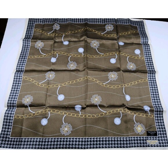 Guy Laroche Handkerchief Neckerchief Bandana Scarf - Picture 2 of 2